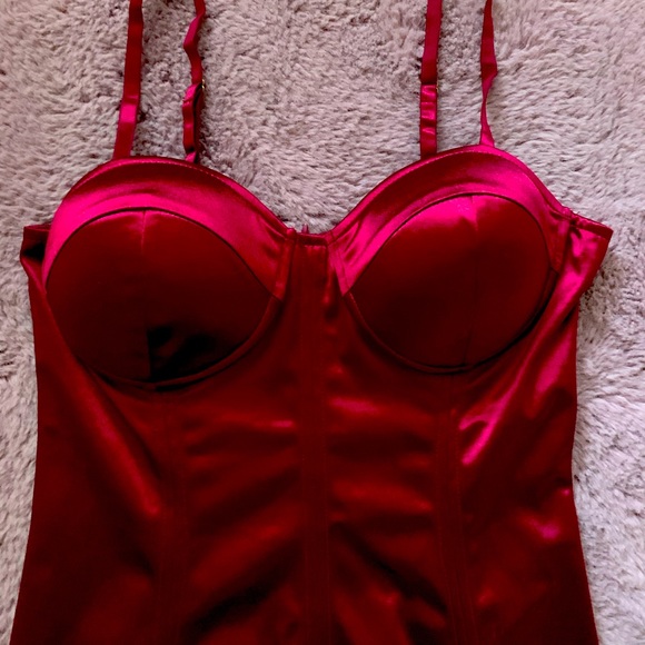 Entry Silk Red Dress - Picture 2 of 6